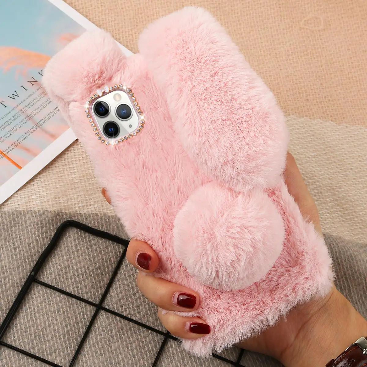 Bunny Phone Case Fluffy Mobile Stuffed 12 Pro Shell Plush Rabbit Cover Camera Frame Work
Bunny Phone Case Fluffy Mobile Stuffed 12 Pro Shell Plush Rabbit Cover Camera Frame Work