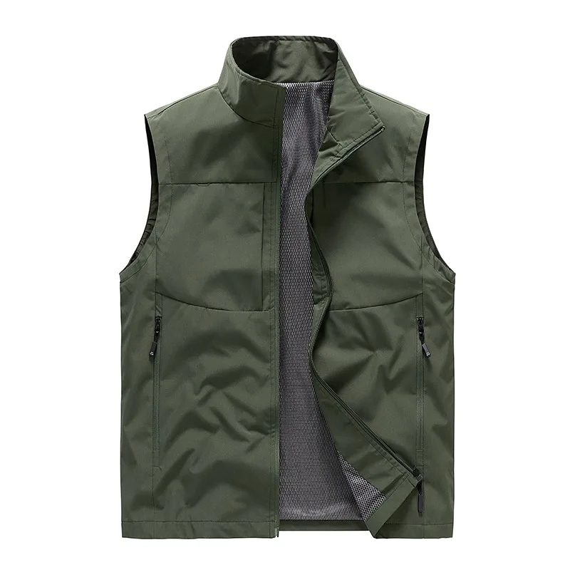 Men's Multi Pocket Workwear Vest, Lightweight and Quick Drying Outdoor Multi Pocket Fishing Vest, Summer Shoulder Casual Style
Men's Multi Pocket Workwear Vest, Lightweight and Quick Drying Outdoor Multi Pocket Fishing Vest, Summer Shoulder Casual Style