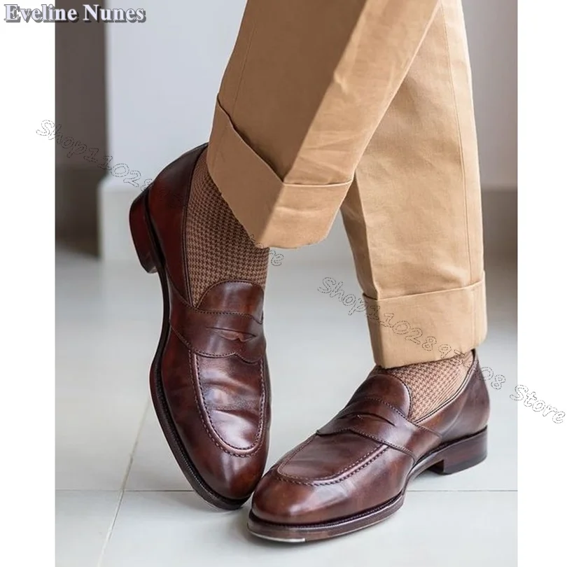 Brown Slip on Stylish Men Loafers Formal Low Heels Solid British Style Party Dress Design Men Shoes Size 39~47 Zapatillas Mujer
Brown Slip on Stylish Men Loafers Formal Low Heels Solid British Style Party Dress Design Men Shoes Size 39~47 Zapatillas Mujer