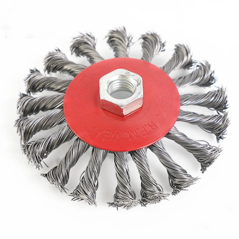 4 PCS 4 Inch 100mm Knotted Bench Steel Wire Brush Rust Removal Wheel Deburring Derusting for Angle Grinder
4 PCS 4 Inch 100mm Knotted Bench Steel Wire Brush Rust Removal Wheel Deburring Derusting for Angle Grinder