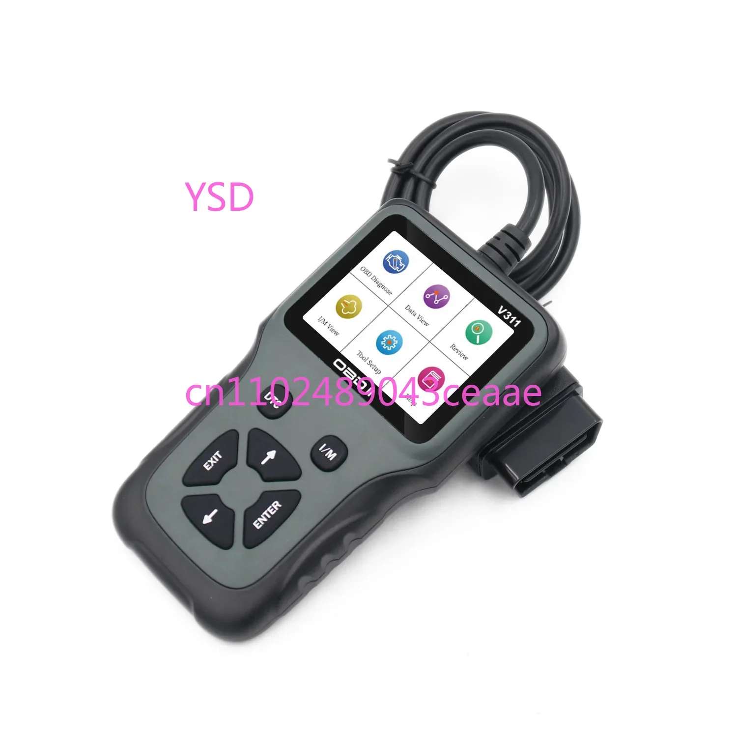 V311 Car Diagnostic Tool (OBD2 Code Reader, Handheld Vehicle Fault Detector)
V311 Car Diagnostic Tool (OBD2 Code Reader, Handheld Vehicle Fault Detector)