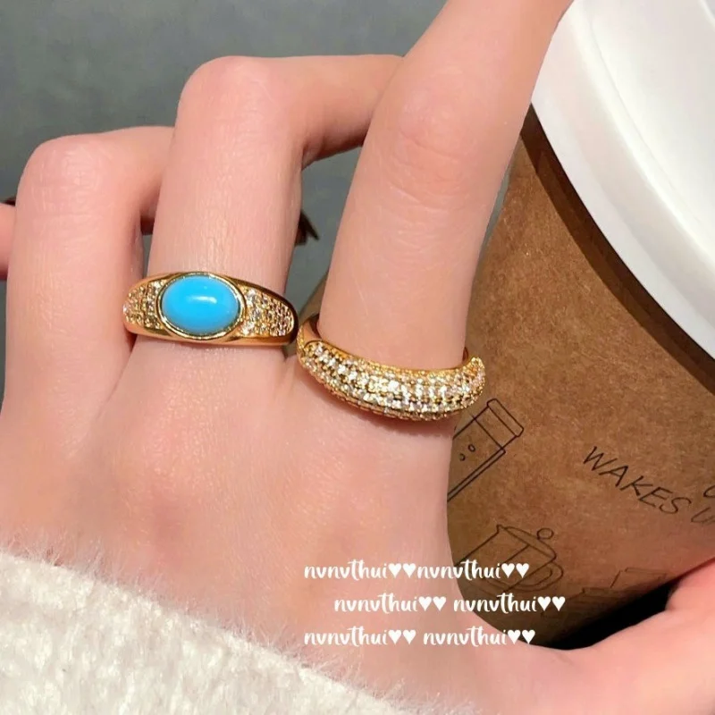 Винтажное изогнутое кольцо со звездным драгоценным камнем, винтажное покрытие, кольцо в форме яйца из 18-каратного золота с синей бирюзой
Винтажное изогнутое кольцо со звездным драгоценным камнем, винтажное покрытие, кольцо в форме яйца из 18-каратного золота с синей бирюзой