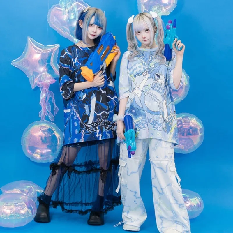 Новая готическая футболка с 3D принтом в стиле аниме, унисекс, красочная, оригинальный уличный стиль Y2K, подходит для дома и отдыха на свежем воздухе
Новая готическая футболка с 3D принтом в стиле аниме, унисекс, красочная, оригинальный уличный стиль Y2K, подходит для дома и отдыха на свежем воздухе