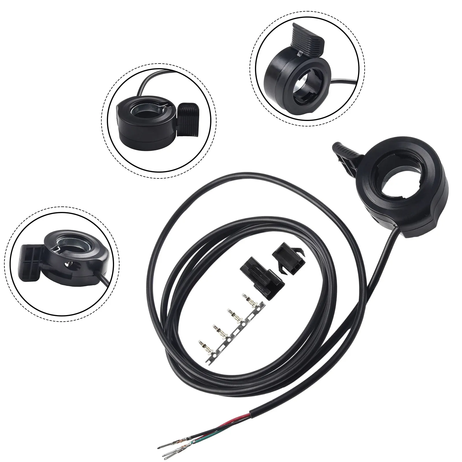 1pcs Outdoor Thumb Throttle E Bike Parts 160cm Accessories Thumb Finger Trigger Throttle A15723 Assembly Black
1pcs Outdoor Thumb Throttle E Bike Parts 160cm Accessories Thumb Finger Trigger Throttle A15723 Assembly Black