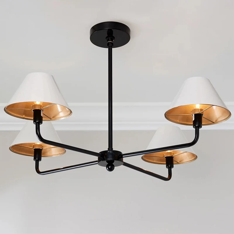 American retro wrought iron chandelier, atmospheric high-end simple personality creative dining room living room dining room vil
American retro wrought iron chandelier, atmospheric high-end simple personality creative dining room living room dining room vil