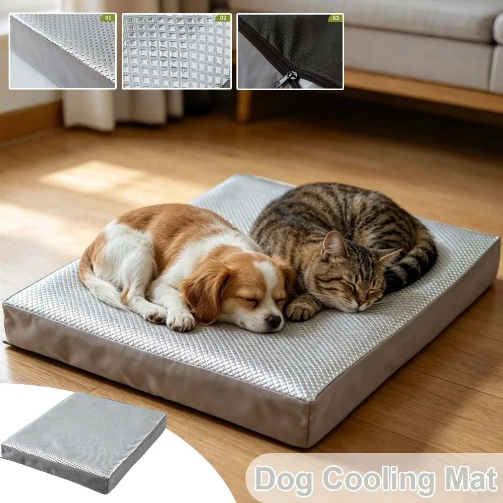 Anti-Slip Dog Cooling Mat Durable Pet Sleeping Pad Removable Cover Plump Filling Summer Ice Bed for Small Medium Large Dog Puppy
Anti-Slip Dog Cooling Mat Durable Pet Sleeping Pad Removable Cover Plump Filling Summer Ice Bed for Small Medium Large Dog Puppy