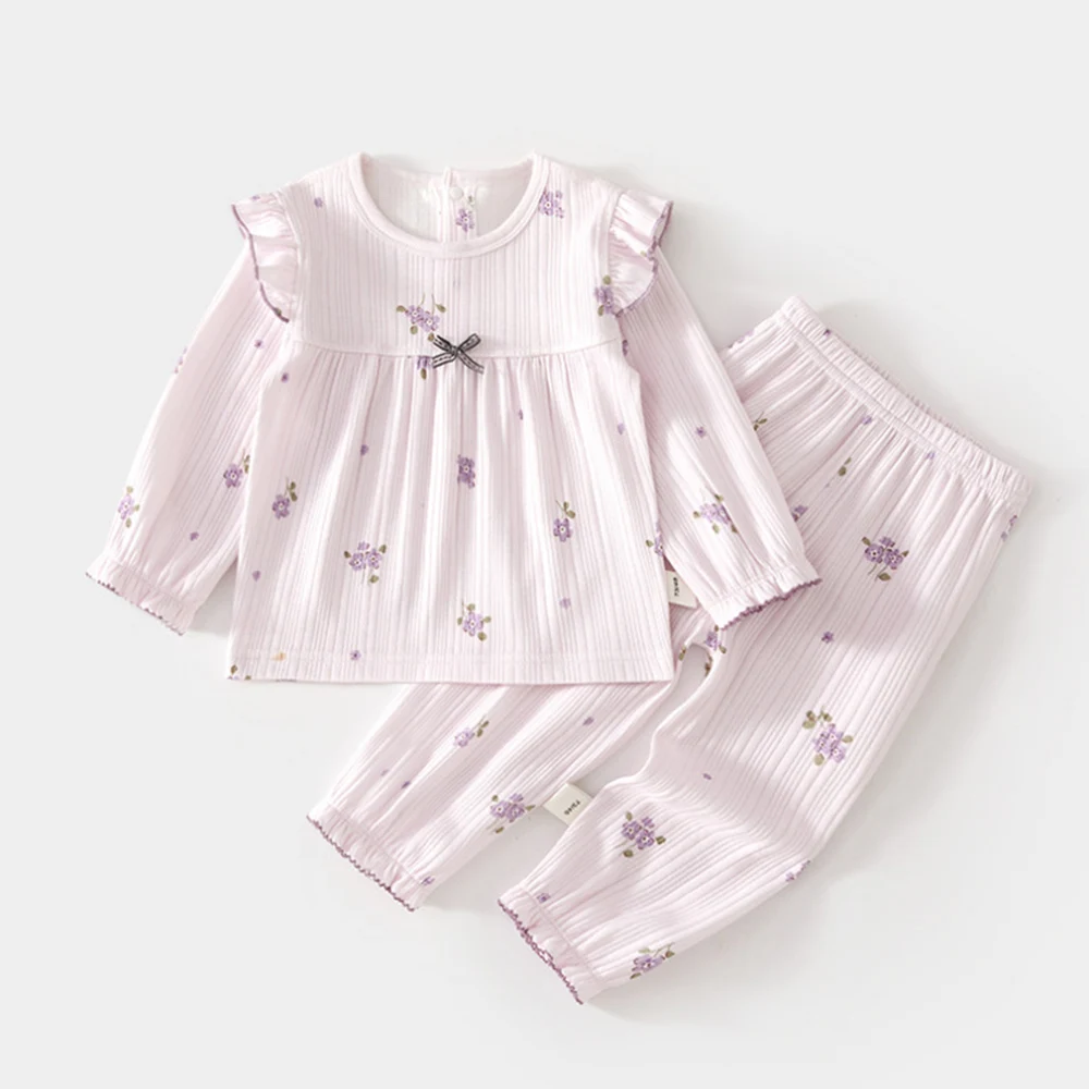 Baby Outfit Set 100% Cotton Floral Ruffles Long Sleeve Tops Pants 2 Pieces Spring Autumn Girl's Sets Princess Infant Clothing
Baby Outfit Set 100% Cotton Floral Ruffles Long Sleeve Tops Pants 2 Pieces Spring Autumn Girl's Sets Princess Infant Clothing