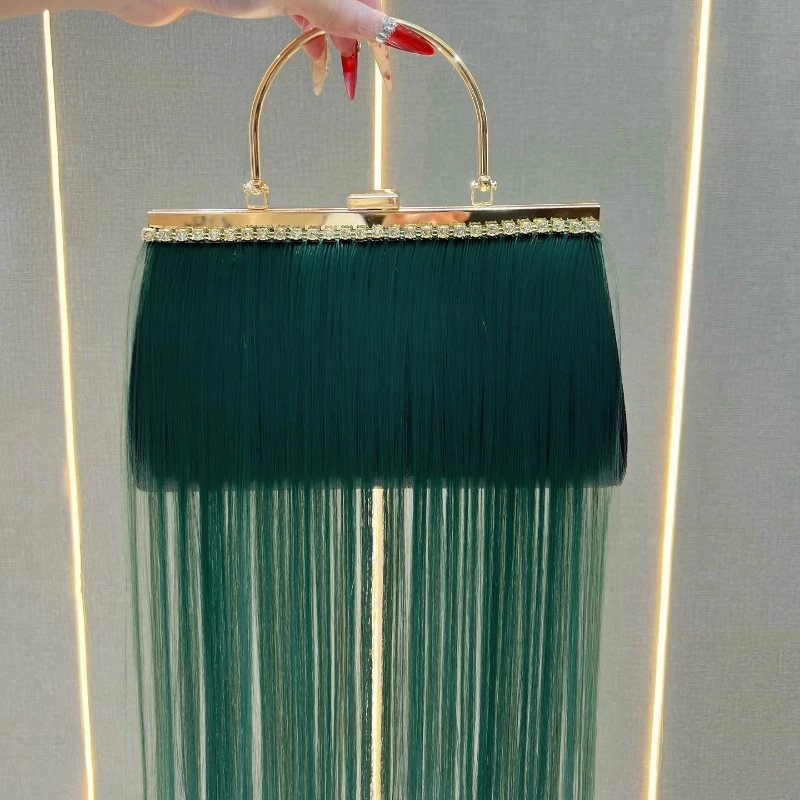 Fashion Long Tassel Evening Bag for Women 2026 Party Gathering Diamond-encrusted Design Evening Banquet Bag Metal Handle Handbag
Fashion Long Tassel Evening Bag for Women 2026 Party Gathering Diamond-encrusted Design Evening Banquet Bag Metal Handle Handbag