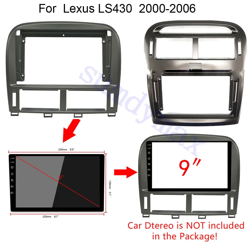 9inch car panel Trim Dashboard Panel Kit For Lexus LS430 XF30 LS 430 2000-2006 big screen 2 Din android Car Radio Fascia Frame
9inch car panel Trim Dashboard Panel Kit For Lexus LS430 XF30 LS 430 2000-2006 big screen 2 Din android Car Radio Fascia Frame