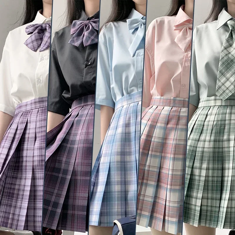 Japanese Jk Uniform Top Student Girls Shirt Women Pink Blouse Korean High School Uniforms Short Sleeve White/Black/Green/Blue
Japanese Jk Uniform Top Student Girls Shirt Women Pink Blouse Korean High School Uniforms Short Sleeve White/Black/Green/Blue