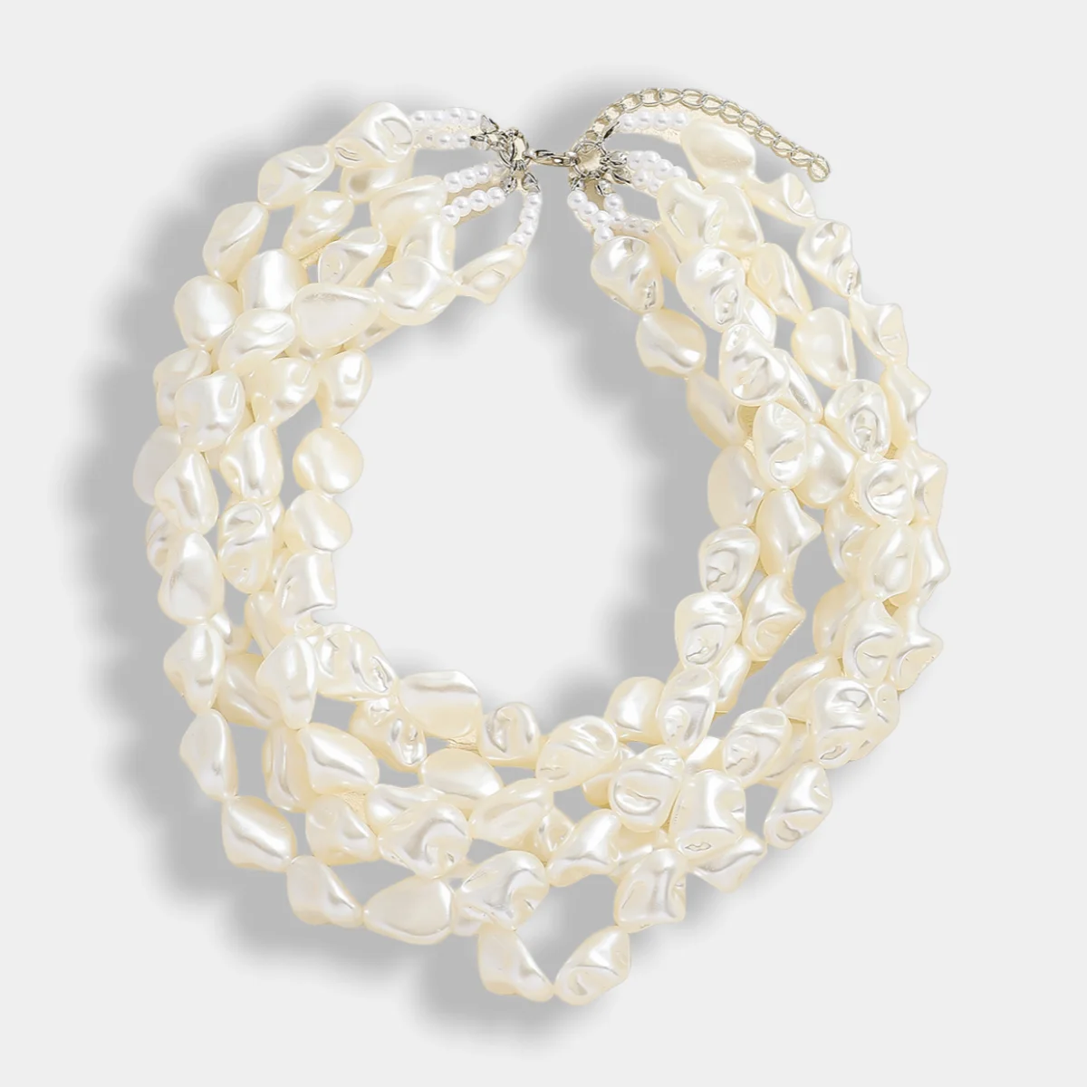 Elegant Faux Pearl Chain Necklace For Women Multilayer Handmade Baroque Pearl Jewelry Suitable for wedding Accessories
Elegant Faux Pearl Chain Necklace For Women Multilayer Handmade Baroque Pearl Jewelry Suitable for wedding Accessories