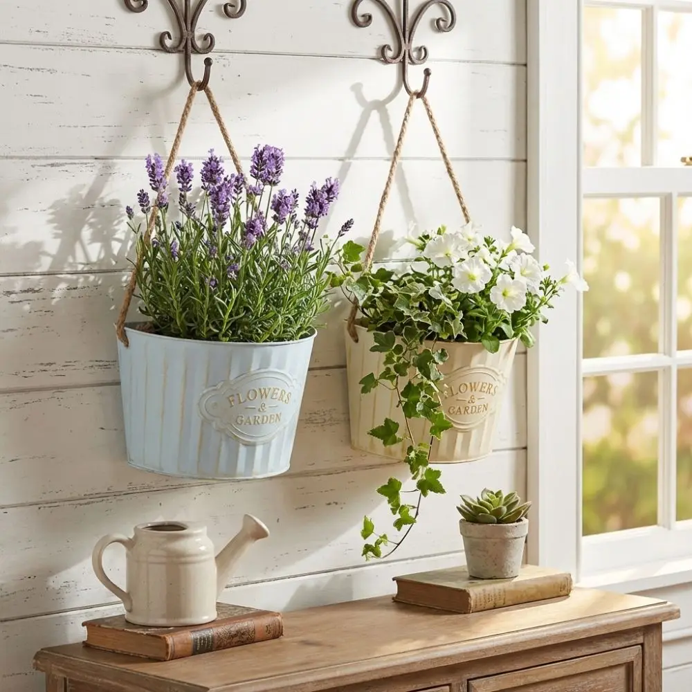 Semi Round Hanging Flower Pot Plant Bucket Wall Mounted Wall Mounted Planter Retro Iron Art Handmade Over Fence Planter
Semi Round Hanging Flower Pot Plant Bucket Wall Mounted Wall Mounted Planter Retro Iron Art Handmade Over Fence Planter