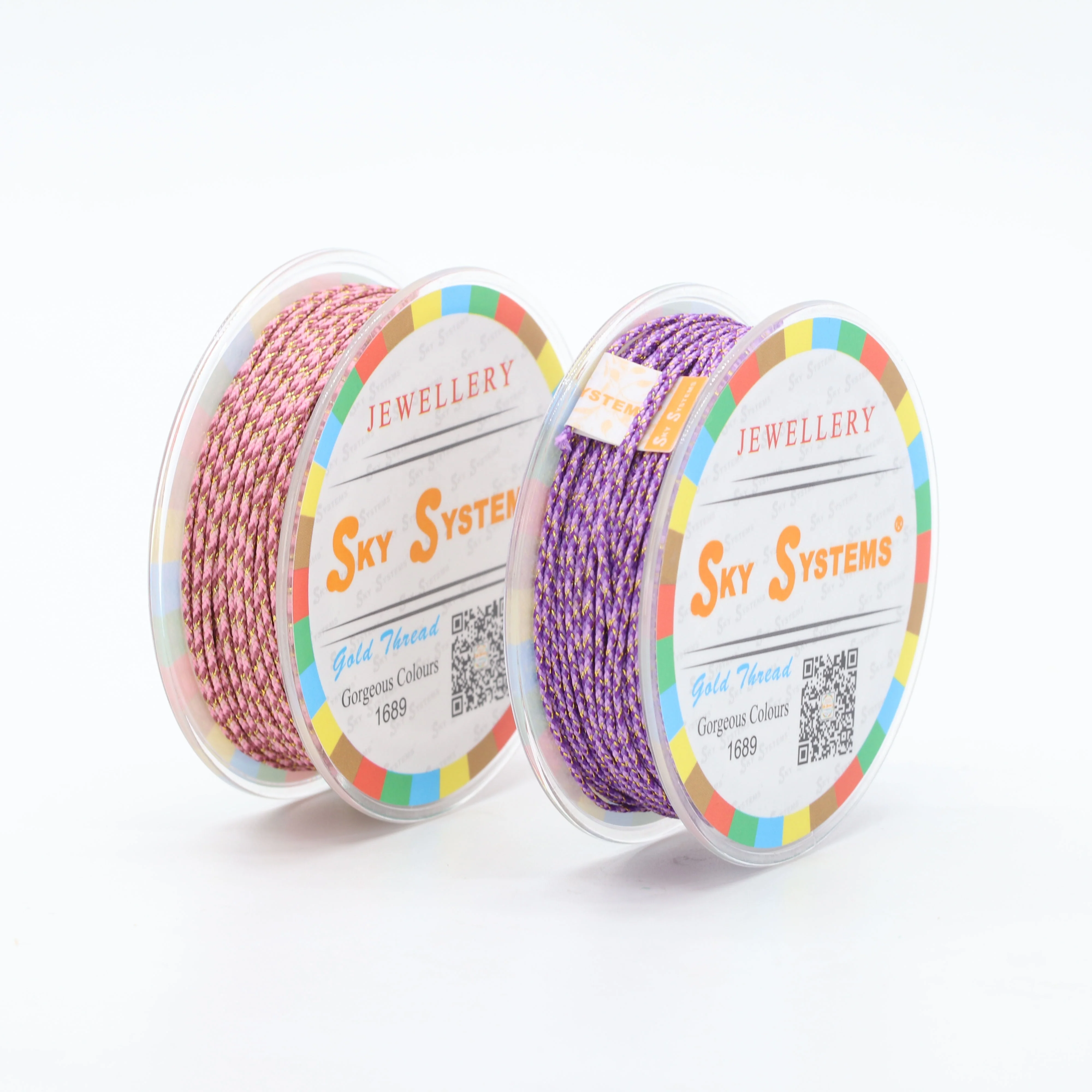SKY H 0.9~1.5mm Polyester Jewelry Cord Colorful Gold Thread Jewelry Accessories Bracelet Necklace Material
SKY H 0.9~1.5mm Polyester Jewelry Cord Colorful Gold Thread Jewelry Accessories Bracelet Necklace Material