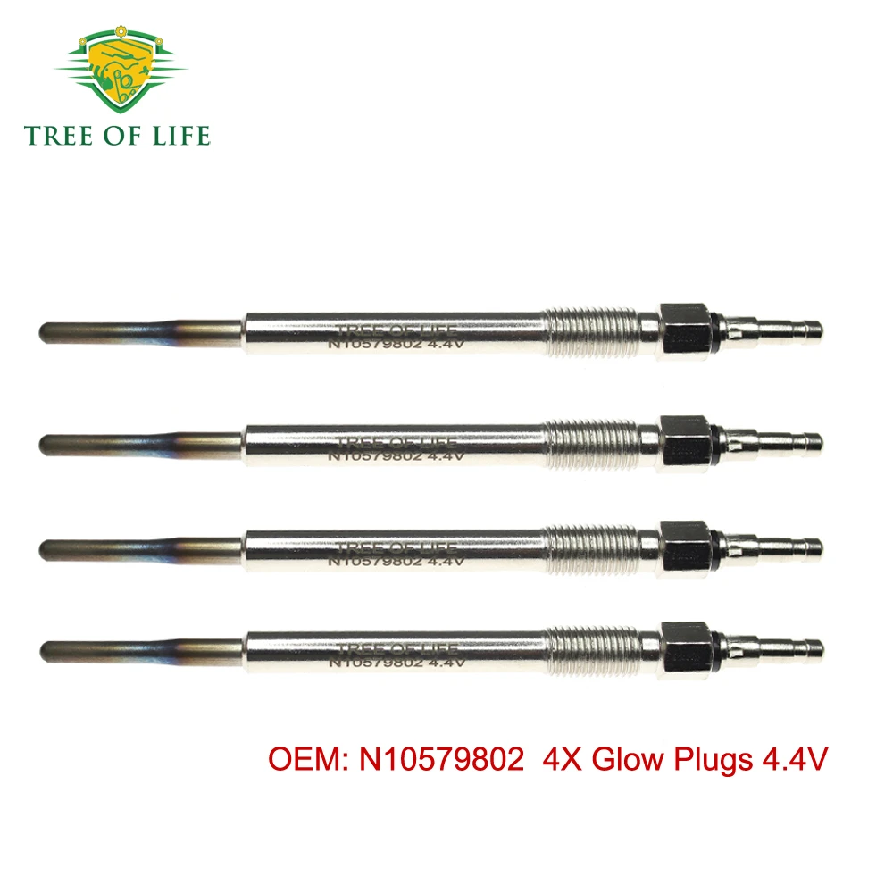4X Dual Core Heater Glow Plugs 4.4V For VW Touran I Golf V Passat B6 Jetta AUDI A3 8P A6 C6 A4 B7 2.0 TDI 2003-2013 N10579802
4X Dual Core Heater Glow Plugs 4.4V For VW Touran I Golf V Passat B6 Jetta AUDI A3 8P A6 C6 A4 B7 2.0 TDI 2003-2013 N10579802