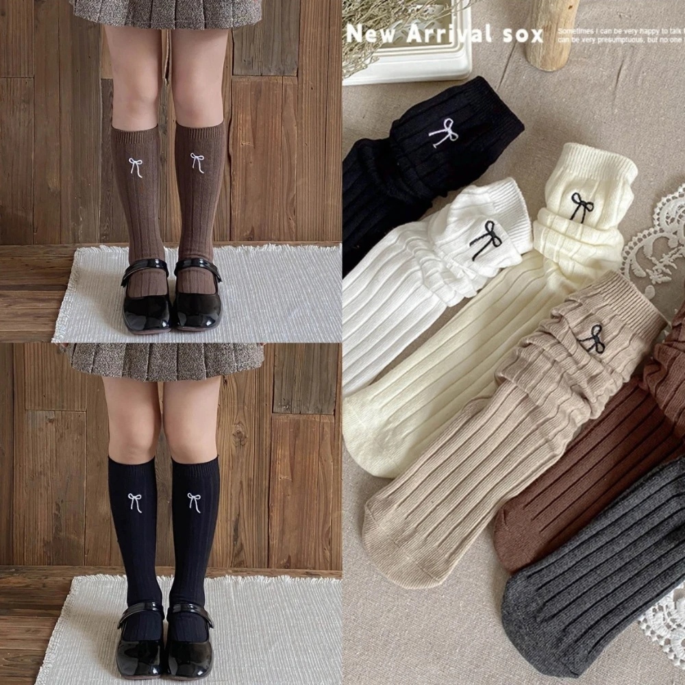 Длинные носки для девочек, весенне-осенние детские чулки с вышитым бантом, корейские однотонные вязаные длинные хлопковые носки в стиле Лолиты для маленьких девочек
Длинные носки для девочек, весенне-осенние детские чулки с вышитым бантом, корейские однотонные вязаные длинные хлопковые носки в стиле Лолиты для маленьких девочек