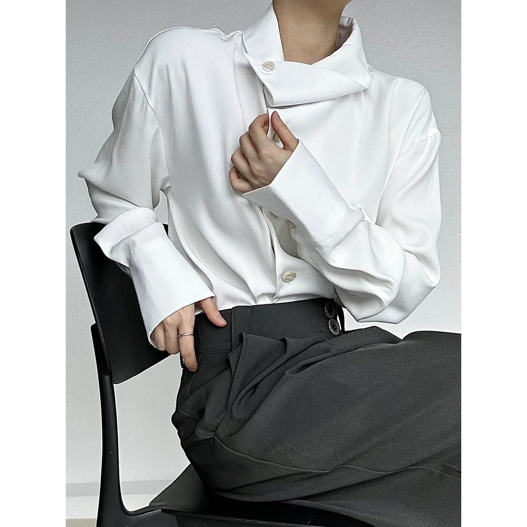 Fashion Minimalism White Color Men's Shirt Unique Irregular Blouse Chic Collar Men's Casual Shirts Holiday Party Movie Clothes
Fashion Minimalism White Color Men's Shirt Unique Irregular Blouse Chic Collar Men's Casual Shirts Holiday Party Movie Clothes