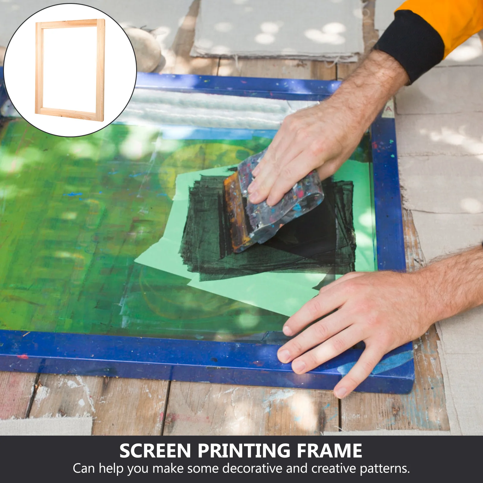 Wooden Screen Printing Frame Diy Portable Reusable Screen Printing Starter Tool For T-Shirt Bag Cloth Art Supplies Kit
Wooden Screen Printing Frame Diy Portable Reusable Screen Printing Starter Tool For T-Shirt Bag Cloth Art Supplies Kit