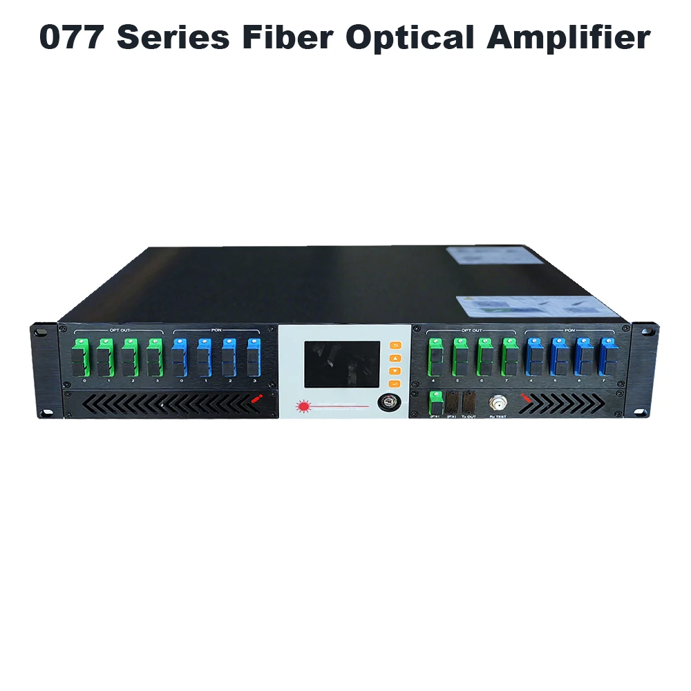 FTTH EDFA Fiber Amplifier 1550nm WDM 077 Series Fiber Optical Amplifier 16x23dBm with SNMP/WEB Management
FTTH EDFA Fiber Amplifier 1550nm WDM 077 Series Fiber Optical Amplifier 16x23dBm with SNMP/WEB Management