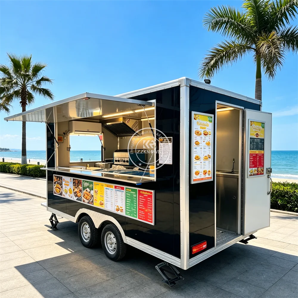 Concession Trailer Hot Dog Pizza Ice Cream Food Truck Mobile Kitchen Truck Street Catering Food Trailer with Kitchen
Concession Trailer Hot Dog Pizza Ice Cream Food Truck Mobile Kitchen Truck Street Catering Food Trailer with Kitchen