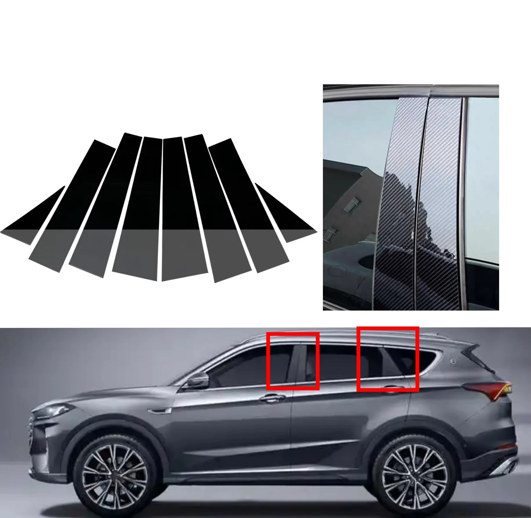 Glossy Black Silver Carbon Pillar Post Fit For Jetour X70 Plus 2020 2021 2022-2025 Door Window Column BC Trim Sticker Cover
Glossy Black Silver Carbon Pillar Post Fit For Jetour X70 Plus 2020 2021 2022-2025 Door Window Column BC Trim Sticker Cover