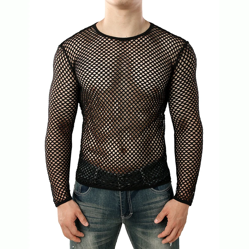 Mens Transparent Sexy Mesh T Shirt 2022 New See Through Fishnet Long Sleeve Muscle Undershirts Nightclub Party Perform Top Tees
Mens Transparent Sexy Mesh T Shirt 2022 New See Through Fishnet Long Sleeve Muscle Undershirts Nightclub Party Perform Top Tees