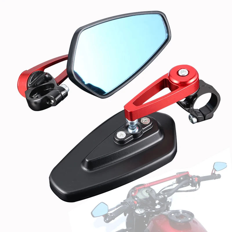 1 Pair 7/8" 22mm Motorcycle Rear View Mirror Black Handle Bar End Side Rearview Mirrors Universal Aluminum Moto Accessories
1 Pair 7/8" 22mm Motorcycle Rear View Mirror Black Handle Bar End Side Rearview Mirrors Universal Aluminum Moto Accessories