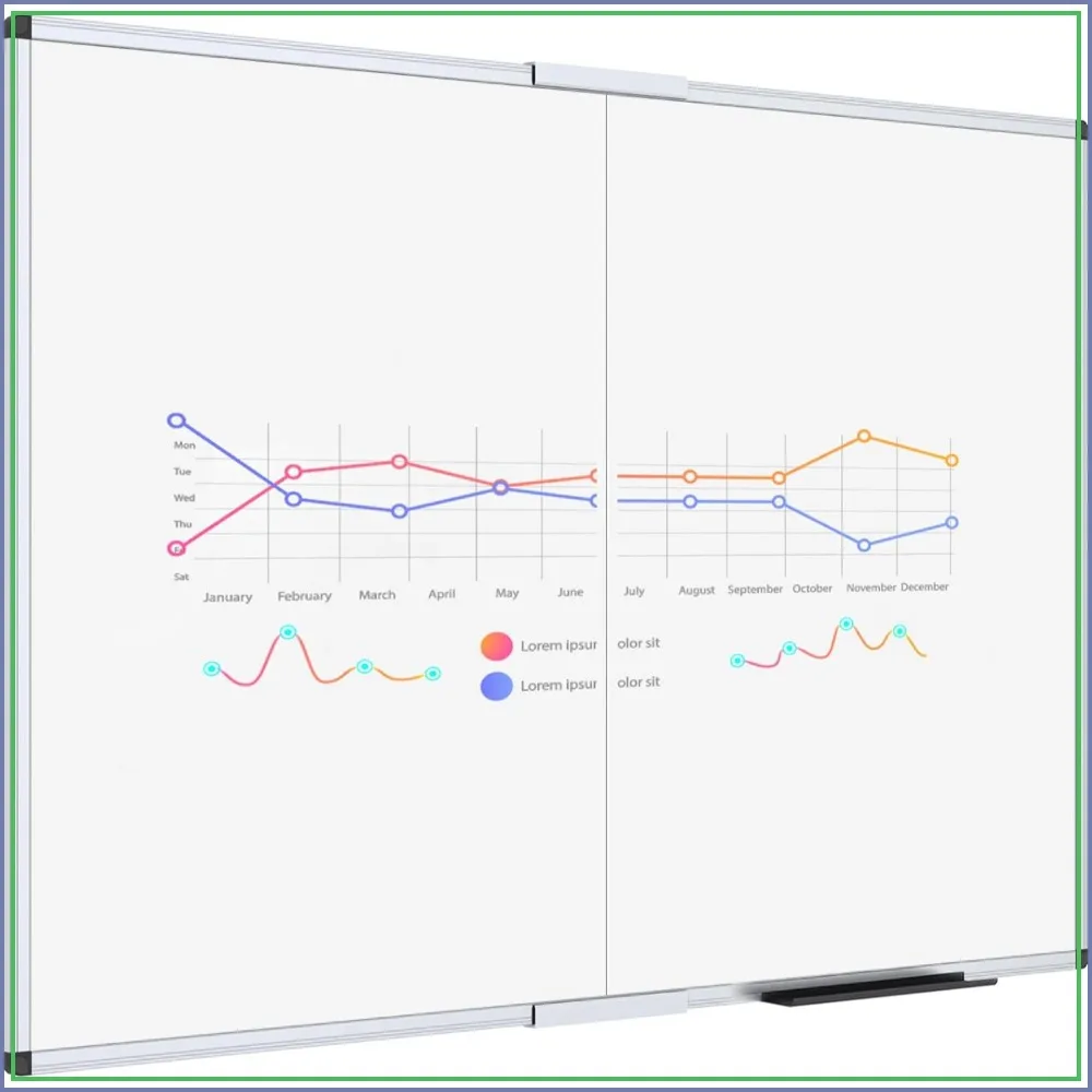 Magnetic Foldable Whiteboard, 48 x 36 Inches, Dry Erase Wall Mounted Board for Office School Home
Magnetic Foldable Whiteboard, 48 x 36 Inches, Dry Erase Wall Mounted Board for Office School Home