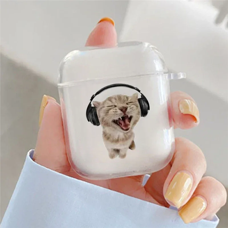 Cartoon Animal Cat Clear Earphone Case For Apple AirPods 4 3 2 1 Protective Transparent Cover For AirPods Pro 2 4th Silica Shell
Cartoon Animal Cat Clear Earphone Case For Apple AirPods 4 3 2 1 Protective Transparent Cover For AirPods Pro 2 4th Silica Shell