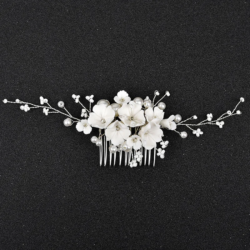 Floralbride Handmade Porcelain Flower Crystals Pearls Bridal Hair Comb Wedding Headpieces Women Gilrs Jewelry Hair Accessories
Floralbride Handmade Porcelain Flower Crystals Pearls Bridal Hair Comb Wedding Headpieces Women Gilrs Jewelry Hair Accessories
