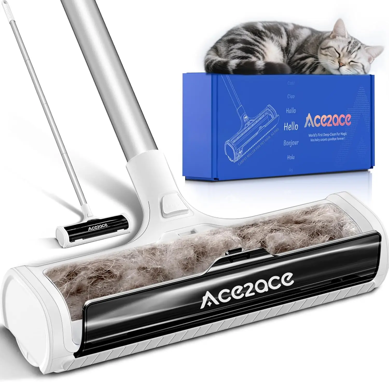 A3 Pro Carpet Roller for Pet Hair Removal, Reusable Large Lint Rollers,Ideal for Carpets, Rugs, and Mats
A3 Pro Carpet Roller for Pet Hair Removal, Reusable Large Lint Rollers,Ideal for Carpets, Rugs, and Mats