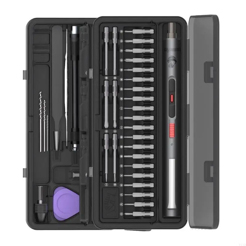 Y1AD Portable Rechargeable Electric Drill Screwdriver Set with Light for Home Repairs
Y1AD Portable Rechargeable Electric Drill Screwdriver Set with Light for Home Repairs