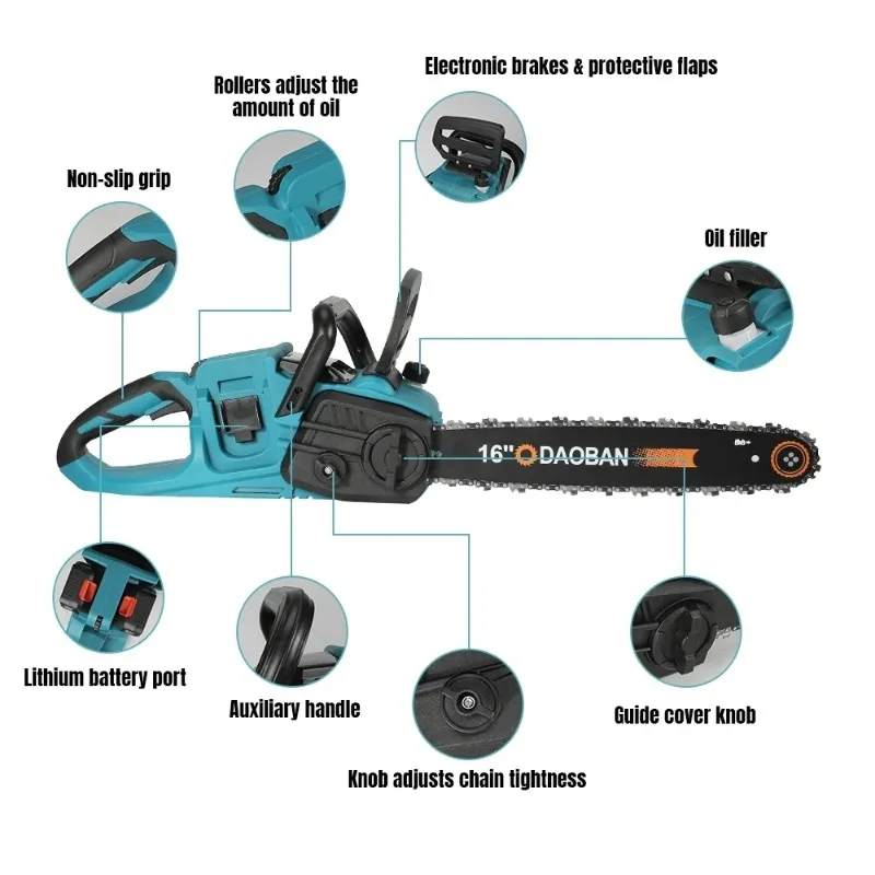 【Professional Grade】TX 3500W 16Inch Brushless Electric Chain Saw Cordless Handheld Chainsaw Rechargeable Woodworking baking oils
【Professional Grade】TX 3500W 16Inch Brushless Electric Chain Saw Cordless Handheld Chainsaw Rechargeable Woodworking baking oils