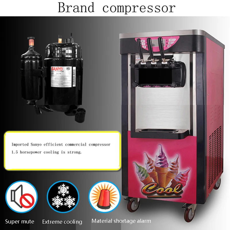 Soft Serve Ice Cream Machine For home, Commercial Single Flavor Ice Cream Maker,Touch Screen Puffing Shortage Alarm
Soft Serve Ice Cream Machine For home, Commercial Single Flavor Ice Cream Maker,Touch Screen Puffing Shortage Alarm