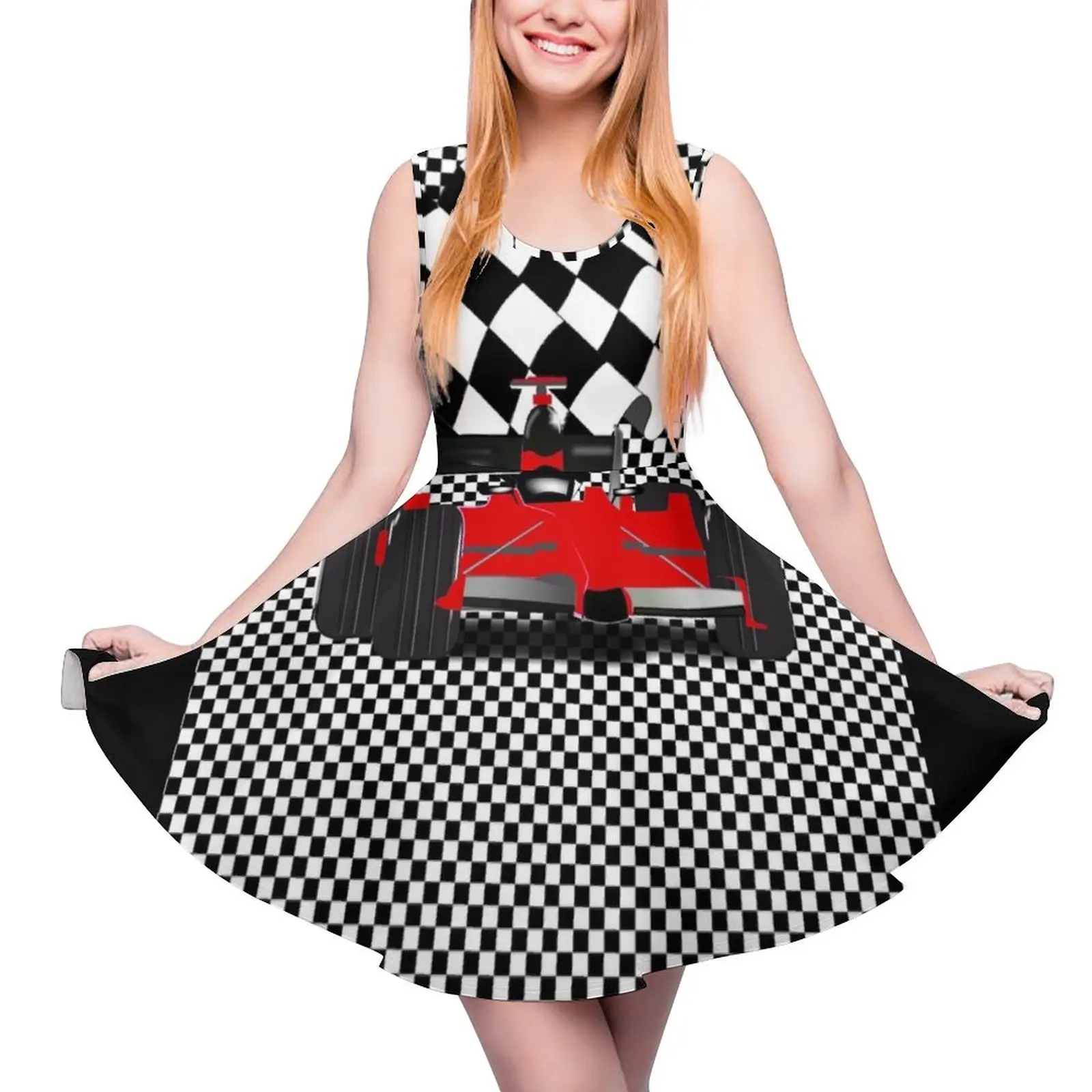 Red Race Car with Checkered Flag Sleeveless Dress elegant women"s sets summer dress woman 2024 trendy dresses for women 2024
Red Race Car with Checkered Flag Sleeveless Dress elegant women"s sets summer dress woman 2024 trendy dresses for women 2024