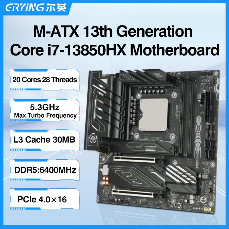 ERYING DIY LGA1151/1700 Комбинированный комплект интерполизатора процессора i7 13850HX 16C24T Встроенный процессор DDR5 RAM SATA/NVME M.2 Placa Madre
ERYING DIY LGA1151/1700 Комбинированный комплект интерполизатора процессора i7 13850HX 16C24T Встроенный процессор DDR5 RAM SATA/NVME M.2 Placa Madre