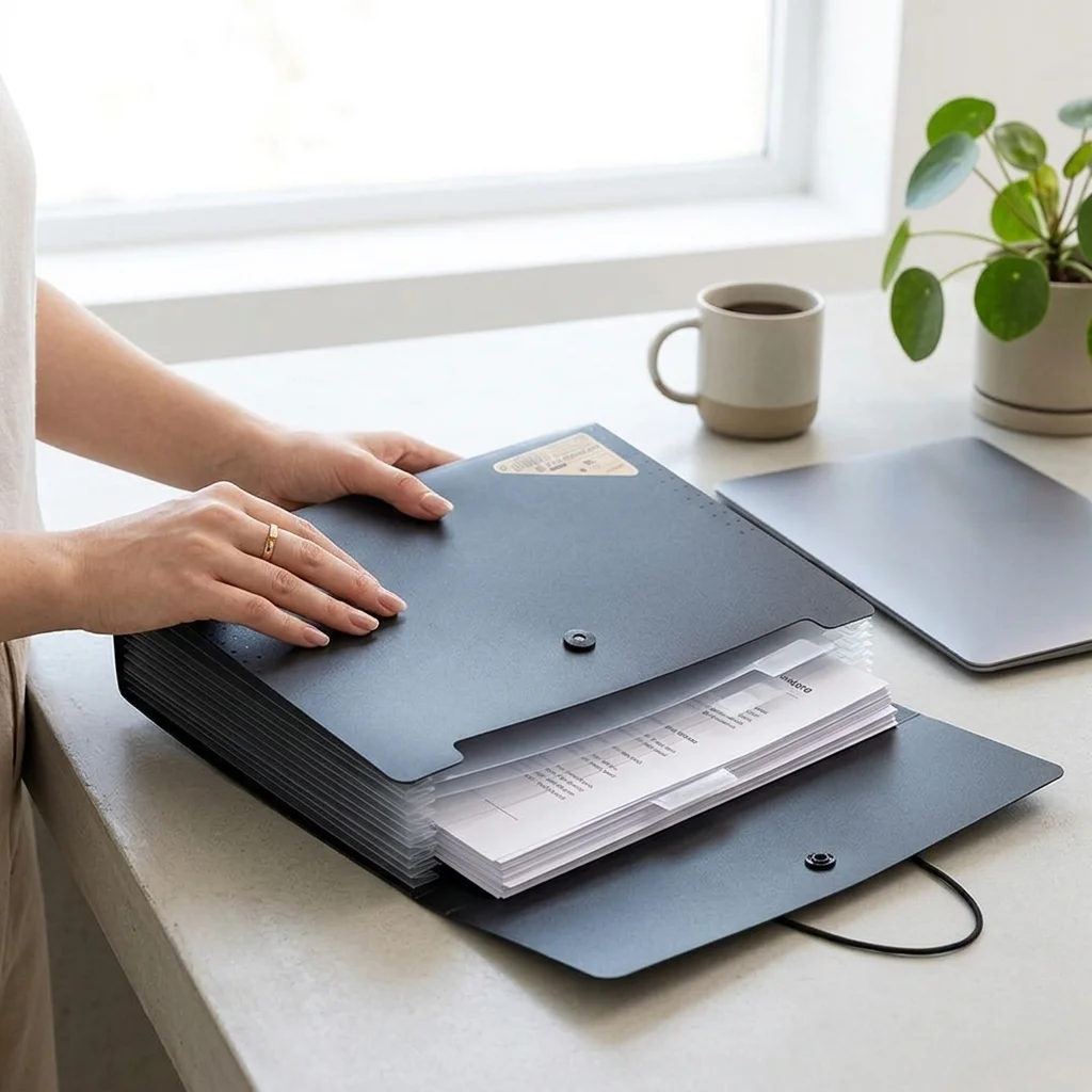A4 Expanding File Folder Waterproof Multi-pockets Document Organizer With Snap Closure For Office School Document Classification
A4 Expanding File Folder Waterproof Multi-pockets Document Organizer With Snap Closure For Office School Document Classification