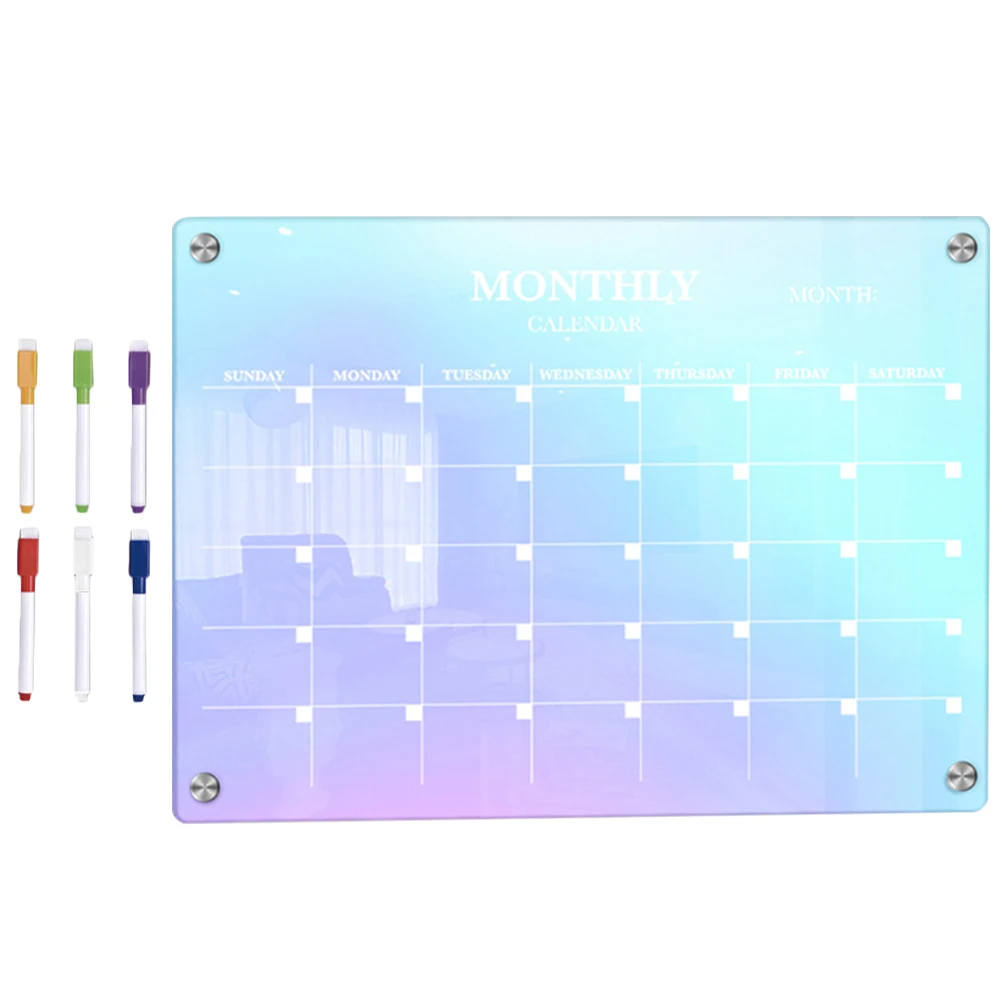 1 set Dry Erase Board Stylus Magnetic Fridge Calendar Acrylic Planner Monthly Office Home School Reusable Non Curling
1 set Dry Erase Board Stylus Magnetic Fridge Calendar Acrylic Planner Monthly Office Home School Reusable Non Curling