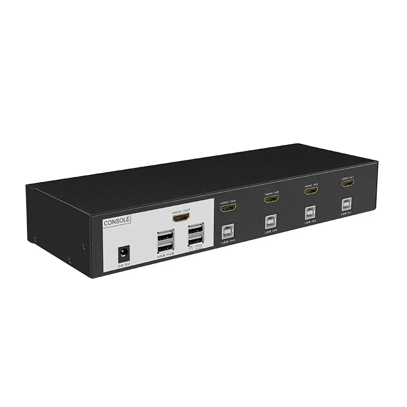 In stock Support Hot Swap USB 4k*2k 4-port HDMI KVM Switch
In stock Support Hot Swap USB 4k*2k 4-port HDMI KVM Switch