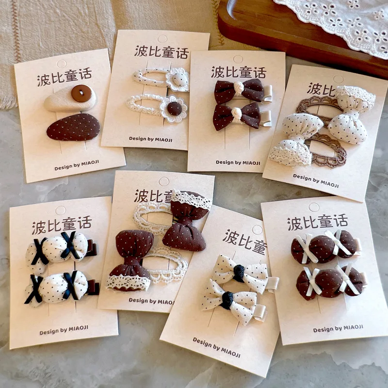 Sweet Beige & Coffee Padded Polka Dot Bow Hair Clips Lovely Floral Hair Pins for Little Girls Hair Accessories for Kids Daily
Sweet Beige & Coffee Padded Polka Dot Bow Hair Clips Lovely Floral Hair Pins for Little Girls Hair Accessories for Kids Daily