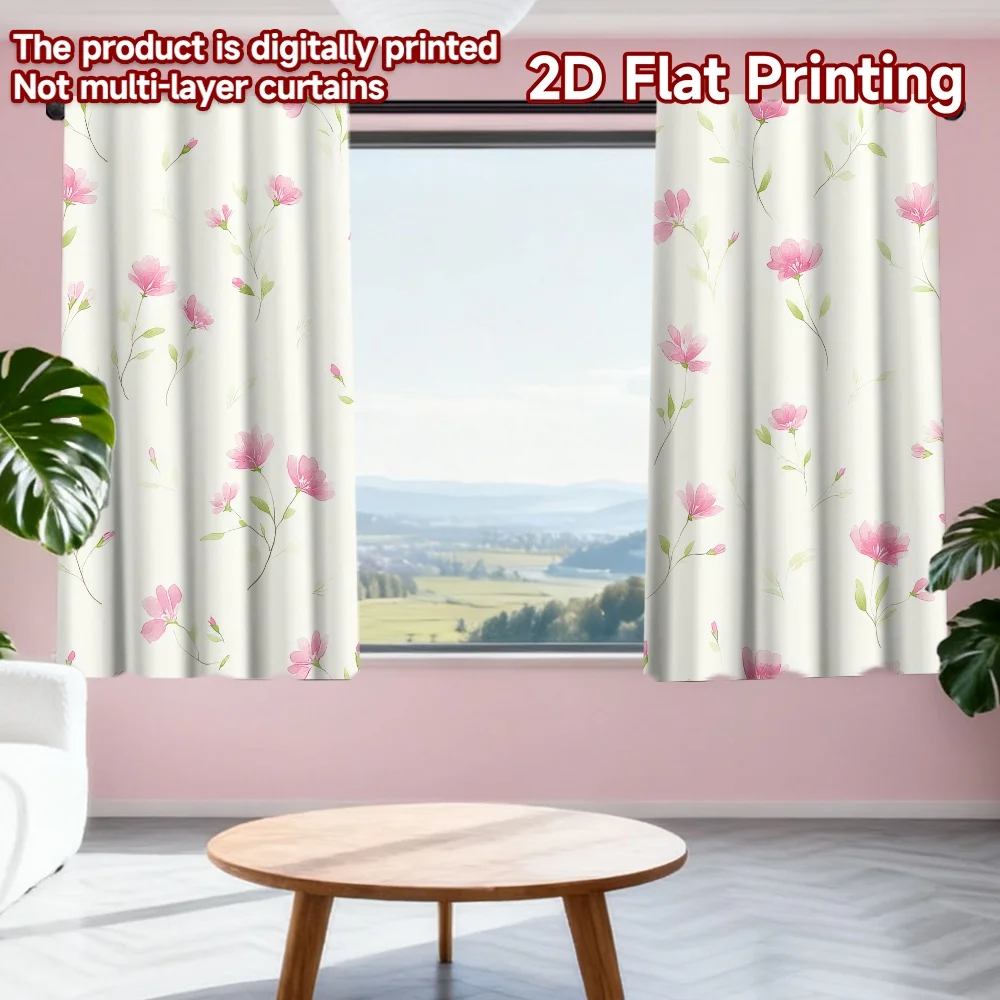 2D flat printing 2pcs Scene Curtains Pink Floral Blooms Digital Printed Polyester Drapes Holiday Decorations Use for Drapes for
2D flat printing 2pcs Scene Curtains Pink Floral Blooms Digital Printed Polyester Drapes Holiday Decorations Use for Drapes for