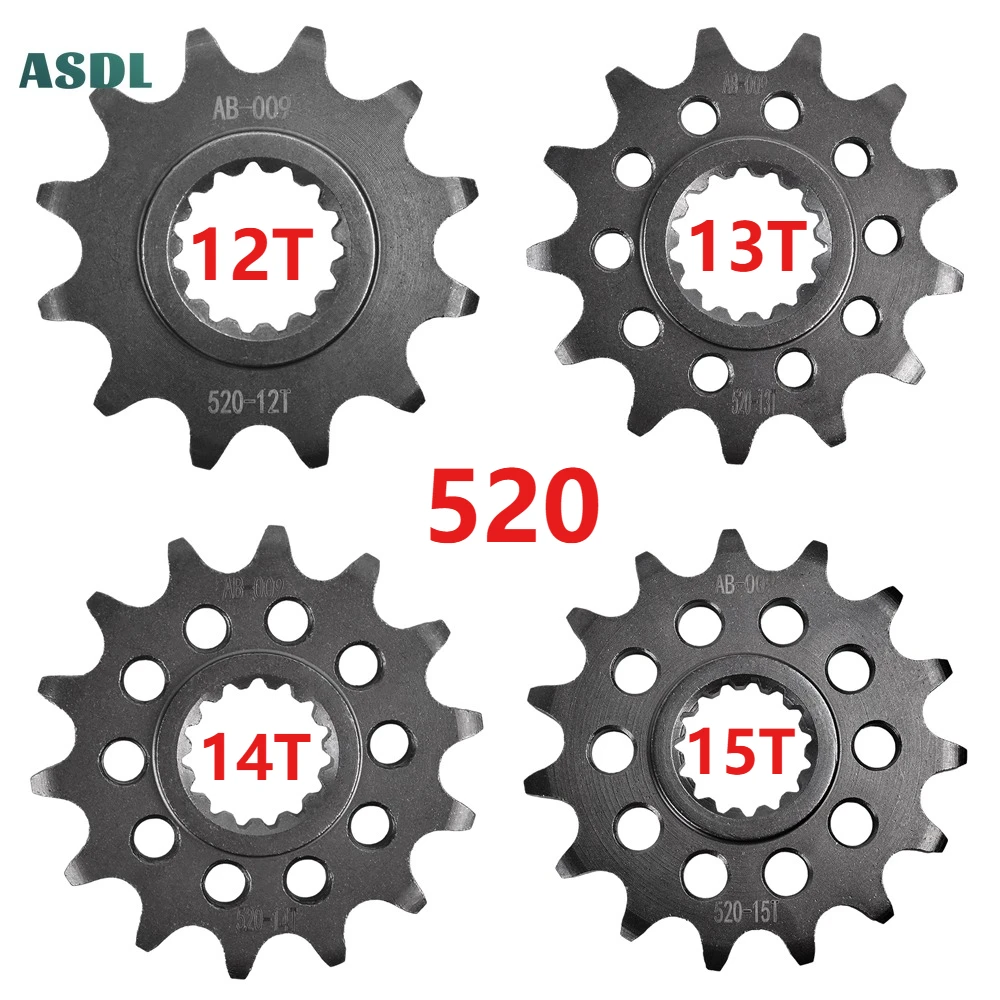 520 12T 13T 14T 15T Motorcycle 20CrMnTi Front Silent Sprocket For KT/M 125 250 300 500 EXC XC-W EXC-F for Polaris for Husgvarna
520 12T 13T 14T 15T Motorcycle 20CrMnTi Front Silent Sprocket For KT/M 125 250 300 500 EXC XC-W EXC-F for Polaris for Husgvarna