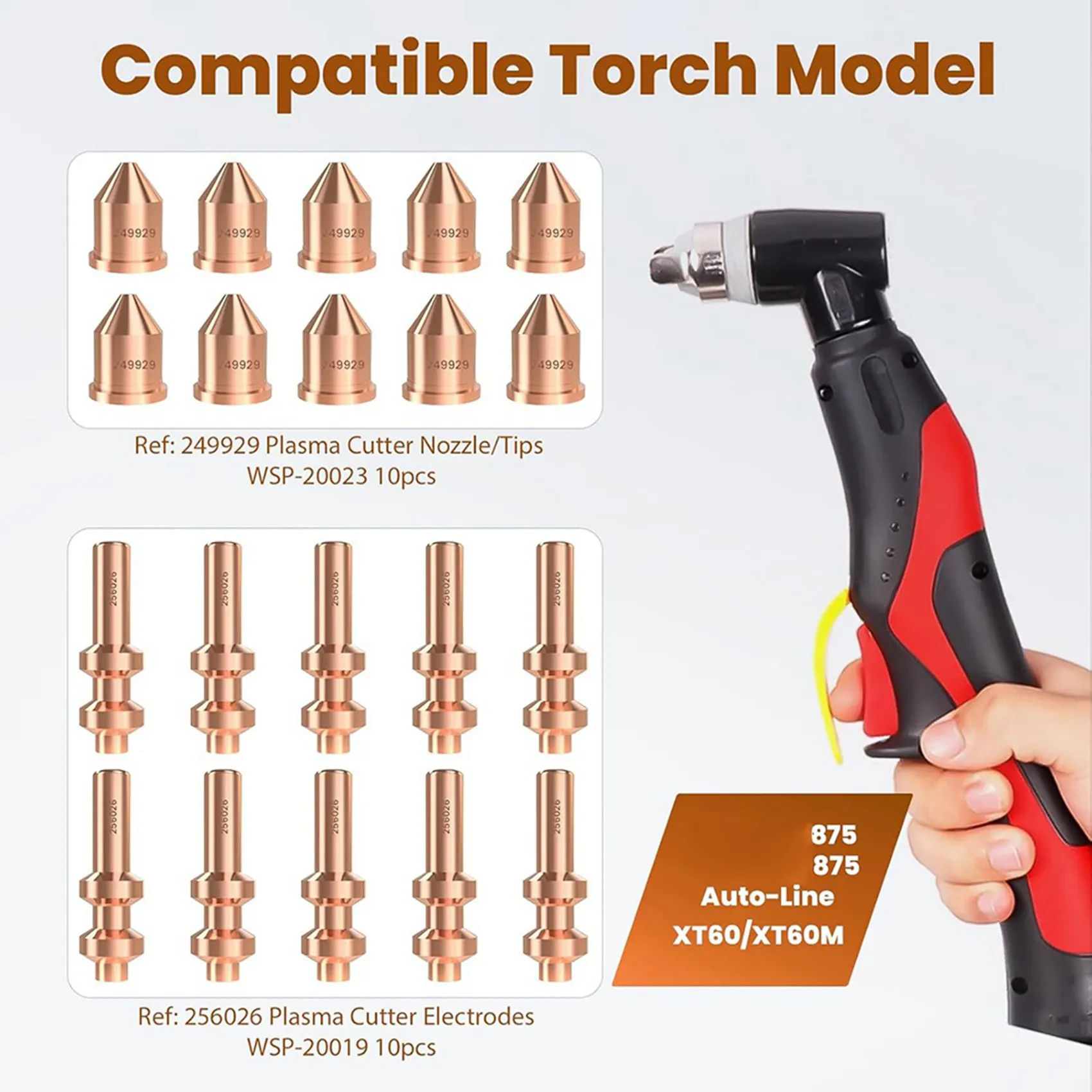 ABBN-40 шт. электродов 256026, наконечников 249929 для резака Miller-Spectrum 875 Auto-Line Cutter XT60, расходные материалы, насадки для резаков
ABBN-40 шт. электродов 256026, наконечников 249929 для резака Miller-Spectrum 875 Auto-Line Cutter XT60, расходные материалы, насадки для резаков