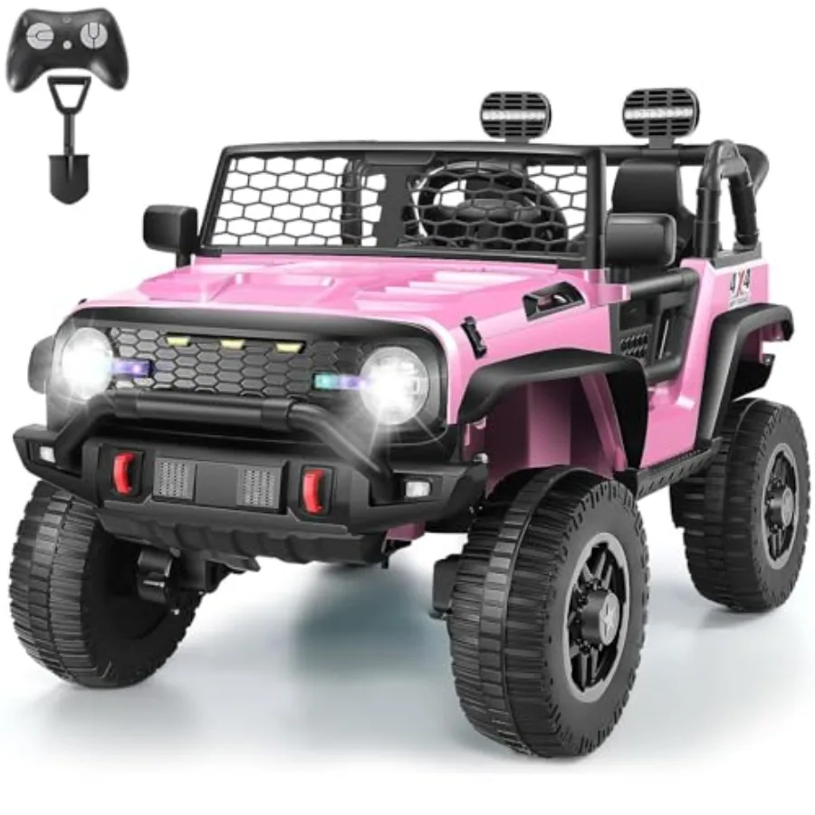 2 Seater XL 4x4 Ride on Cars for 4-8 Pink Plastic with Remote Control 20 Inch Wide Seat 4WD/2WD Switchable 3 Speeds Spring Susp
2 Seater XL 4x4 Ride on Cars for 4-8 Pink Plastic with Remote Control 20 Inch Wide Seat 4WD/2WD Switchable 3 Speeds Spring Susp