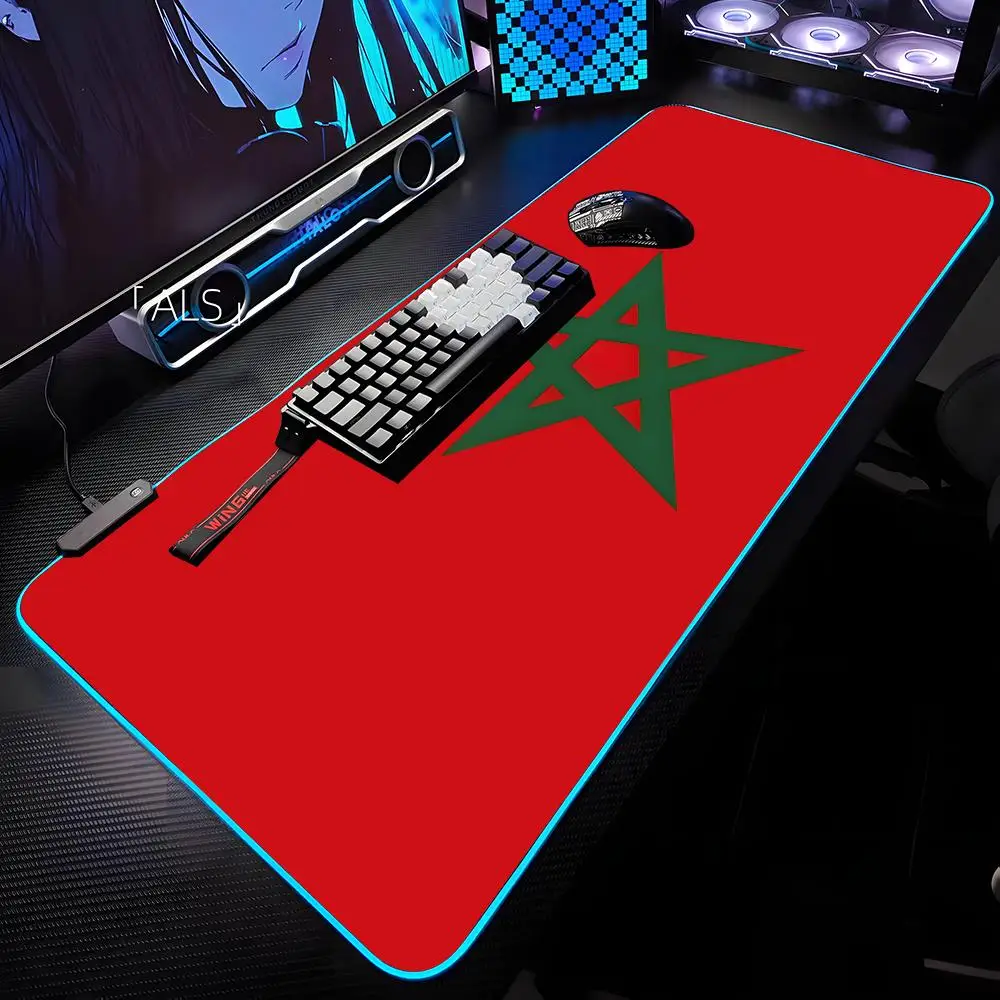 M-Moroccan F-flag Mouse Pad RGB Backlit Mouse Pad Laptop Mouse Pad Laptop Gamer Computer Desk Gaming Accessories
M-Moroccan F-flag Mouse Pad RGB Backlit Mouse Pad Laptop Mouse Pad Laptop Gamer Computer Desk Gaming Accessories