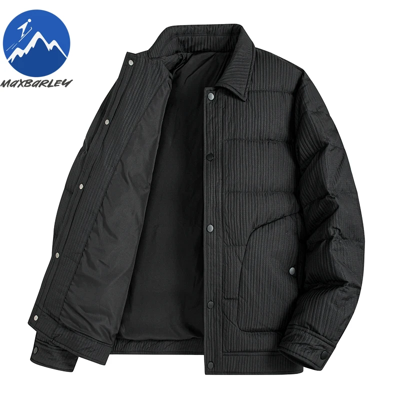 Men Down Jacket Lapel Business Casual Cold Resistant Padded Jackets Breathable Skin Friendly Single Row Button Winter Down Coats
Men Down Jacket Lapel Business Casual Cold Resistant Padded Jackets Breathable Skin Friendly Single Row Button Winter Down Coats