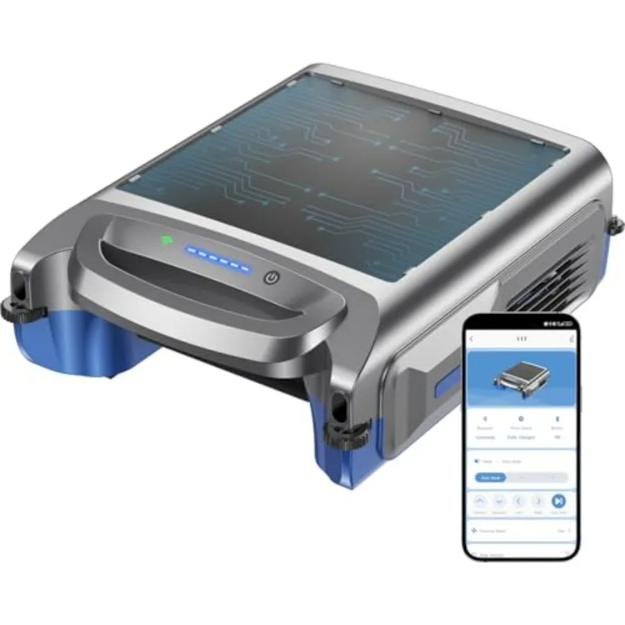 Above Ground Pool skimmer, solar-powered ABS plastic, black, 24/7 cleaning with app control, smart obstacle avoidance, 7L baske
Above Ground Pool skimmer, solar-powered ABS plastic, black, 24/7 cleaning with app control, smart obstacle avoidance, 7L baske