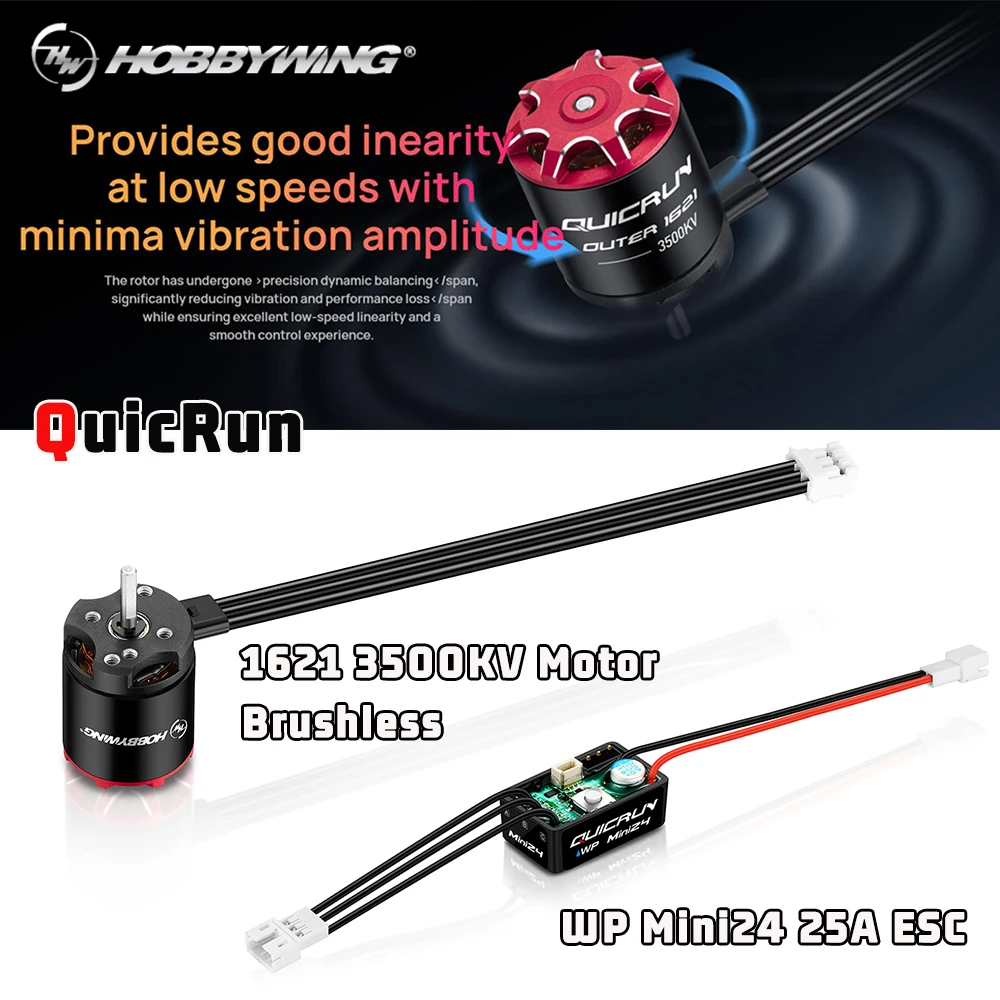 Двигатель HOBBYWING quirun WP Mini24 25A ESC внешний 1621 3500KV бесщеточный Бессенсорный комбинированный для модели 1/18 1/24 RC Гусеничный автомобиль
Двигатель HOBBYWING quirun WP Mini24 25A ESC внешний 1621 3500KV бесщеточный Бессенсорный комбинированный для модели 1/18 1/24 RC Гусеничный автомобиль