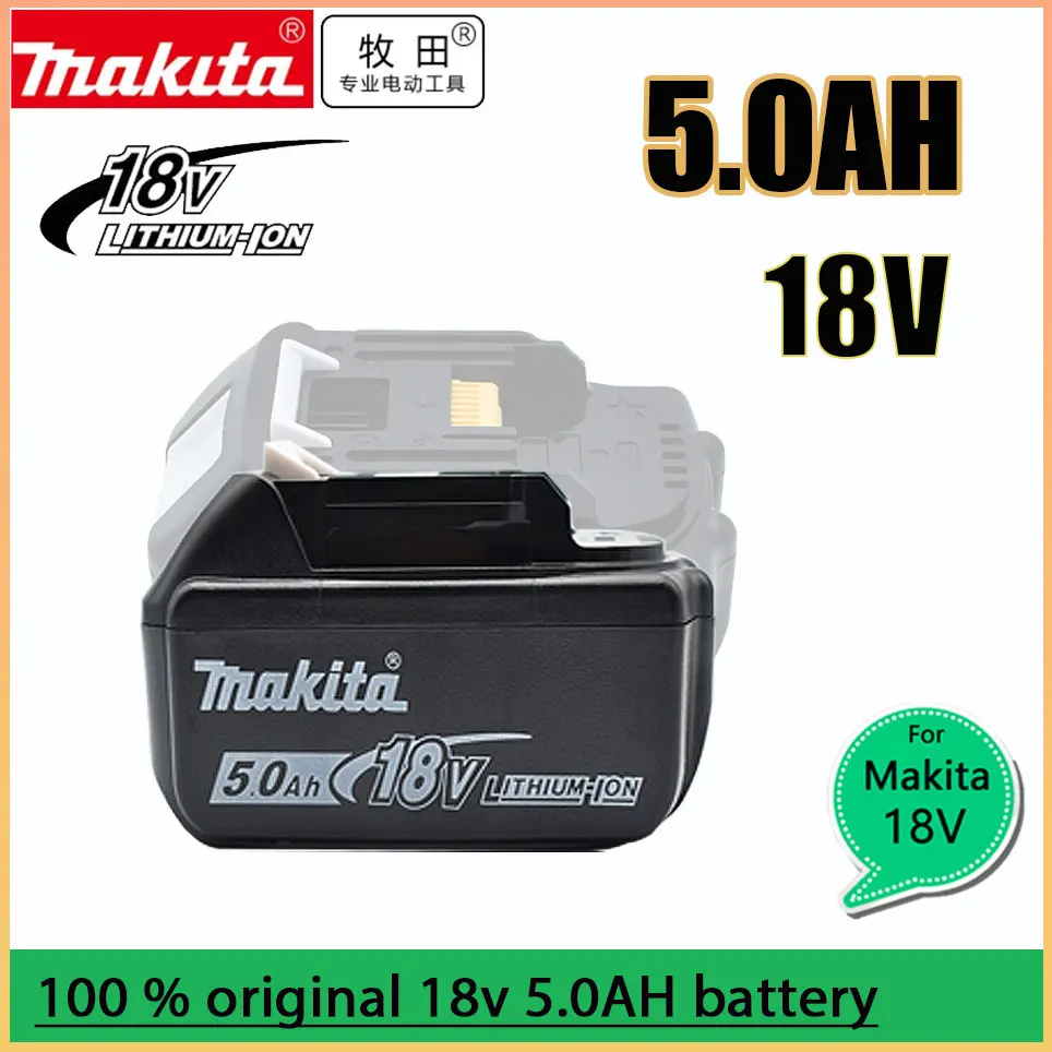 Makita 100% Original 18V 5.0Ah With LED Lithium-ion Replacement BL1860B BL1860 BL1850 Makita Rechargeable Power Tool Battery
Makita 100% Original 18V 5.0Ah With LED Lithium-ion Replacement BL1860B BL1860 BL1850 Makita Rechargeable Power Tool Battery