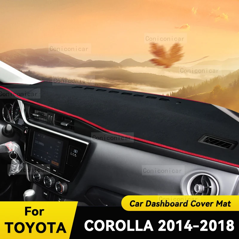 Чехол на приборную панель, защитный коврик для TOYOTA Corolla 2014-2018, автомобильные аксессуары, солнцезащитный коврик для приборной панели, анти-УФ-ковер, коврик для приборной панели
Чехол на приборную панель, защитный коврик для TOYOTA Corolla 2014-2018, автомобильные аксессуары, солнцезащитный коврик для приборной панели, анти-УФ-ковер, коврик для приборной панели