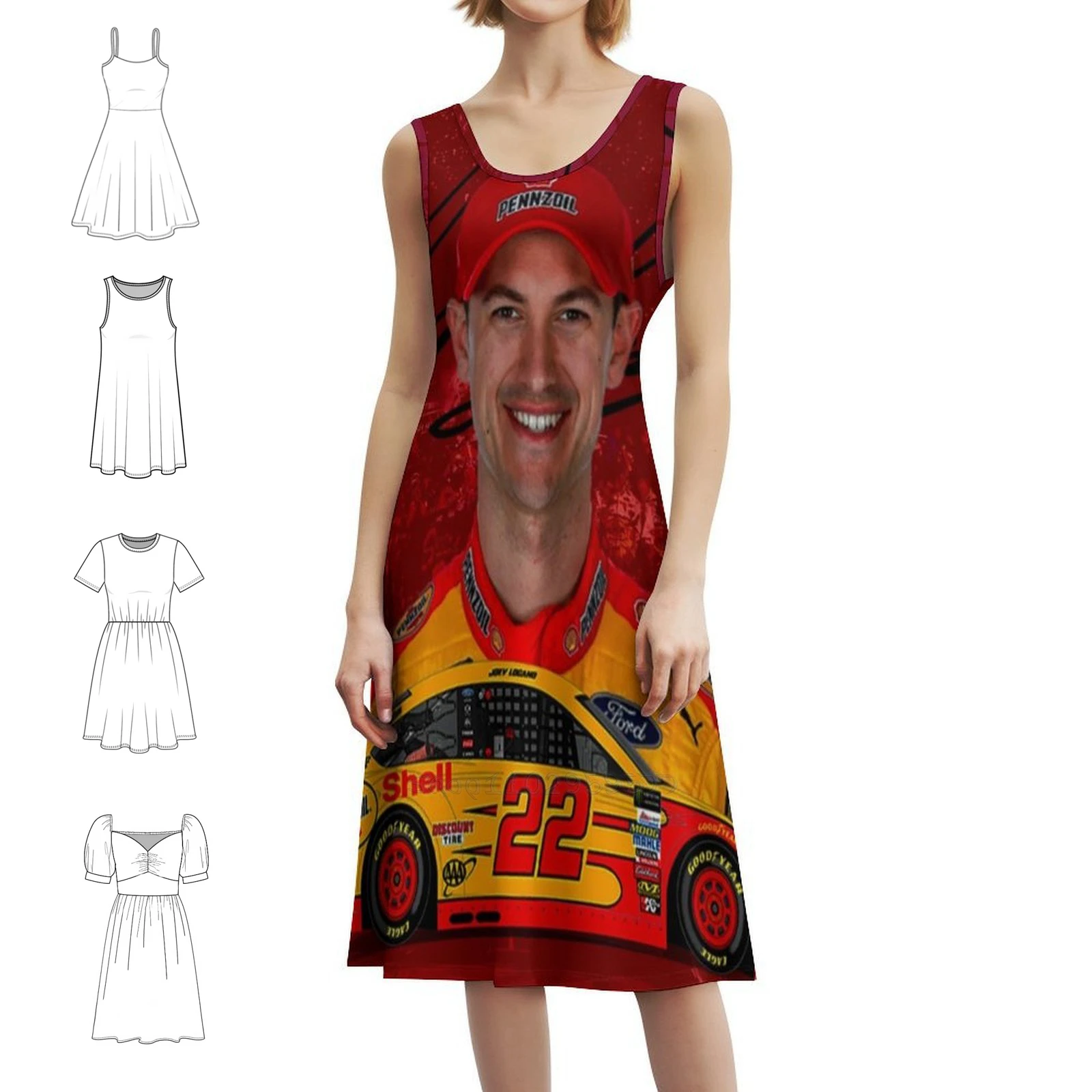 Joey Logano Boho Chic Dress Elegant Fashion Beach Wedding Party Gown Joey Logano 22 Race Racing Daytona Women's Dress
Joey Logano Boho Chic Dress Elegant Fashion Beach Wedding Party Gown Joey Logano 22 Race Racing Daytona Women's Dress